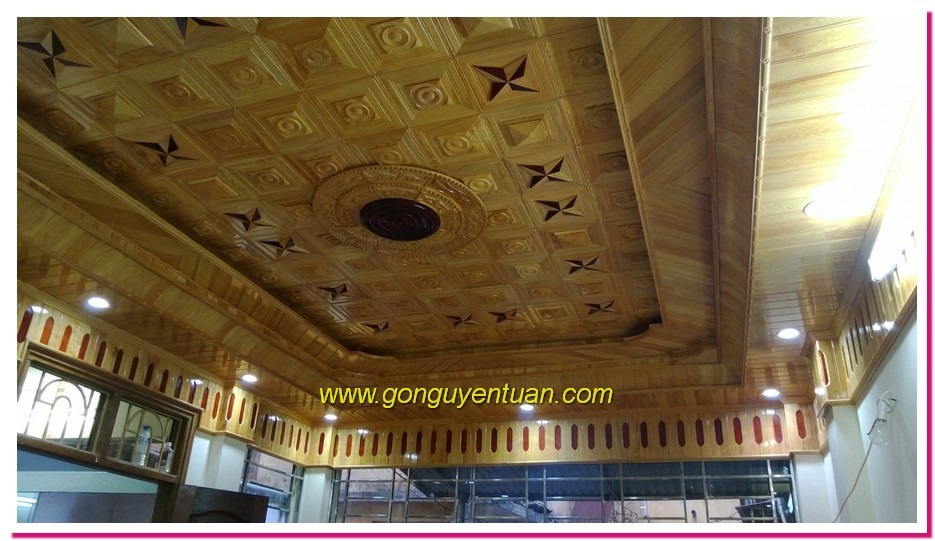 Trần gỗ tự nhiên nhà anh Đạt Q.Thanh Xuân